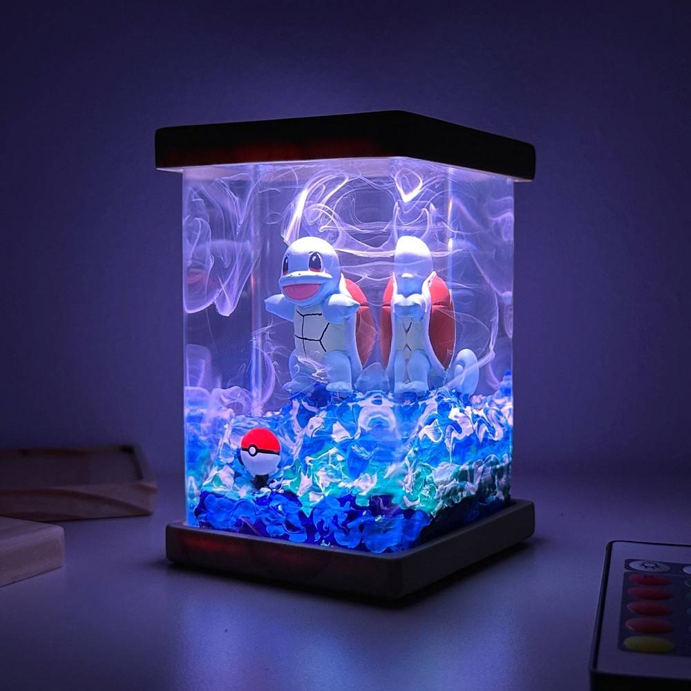 Squirtle Pokemon Resin Lamp
