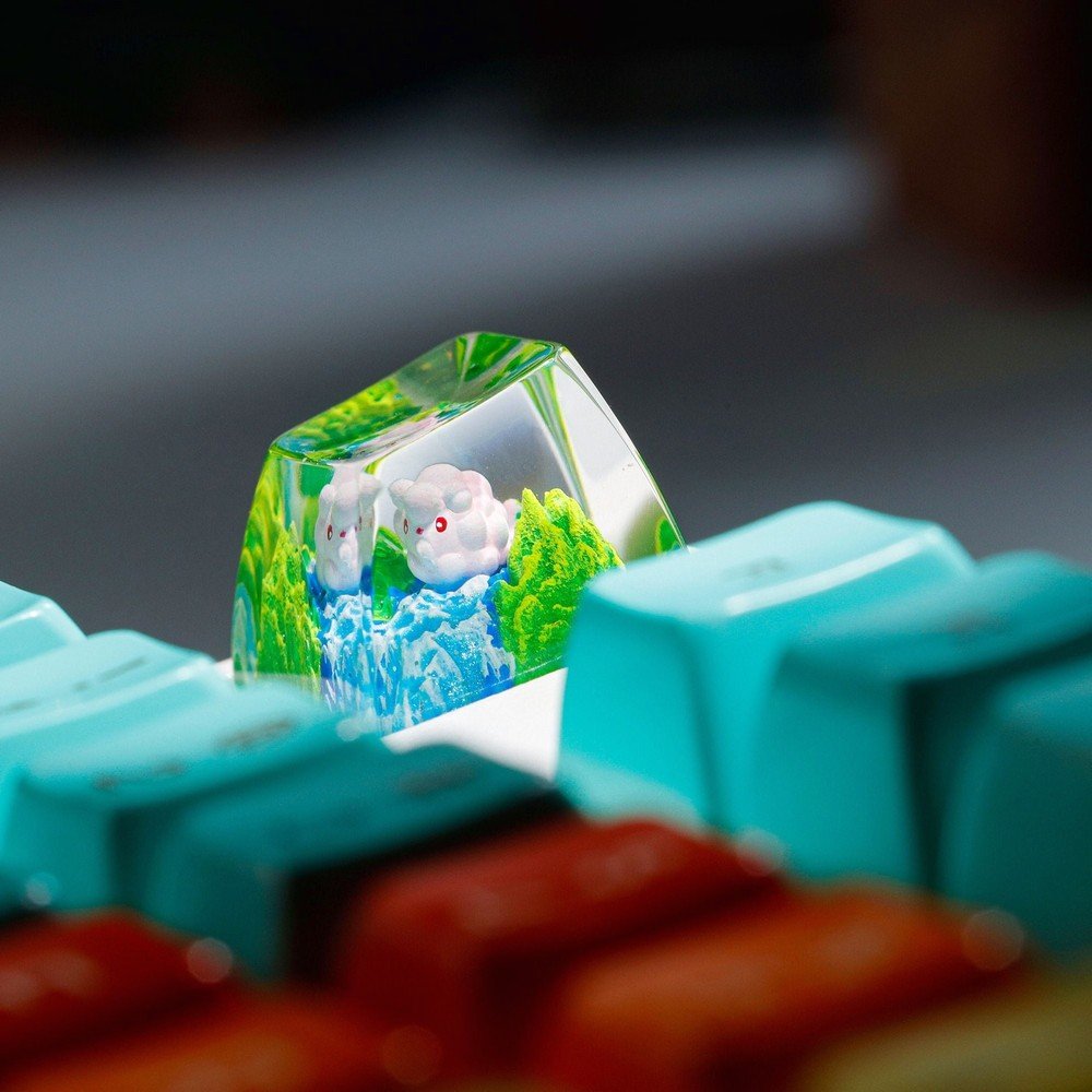 Swirlix Pokemon Artisan Keycap New