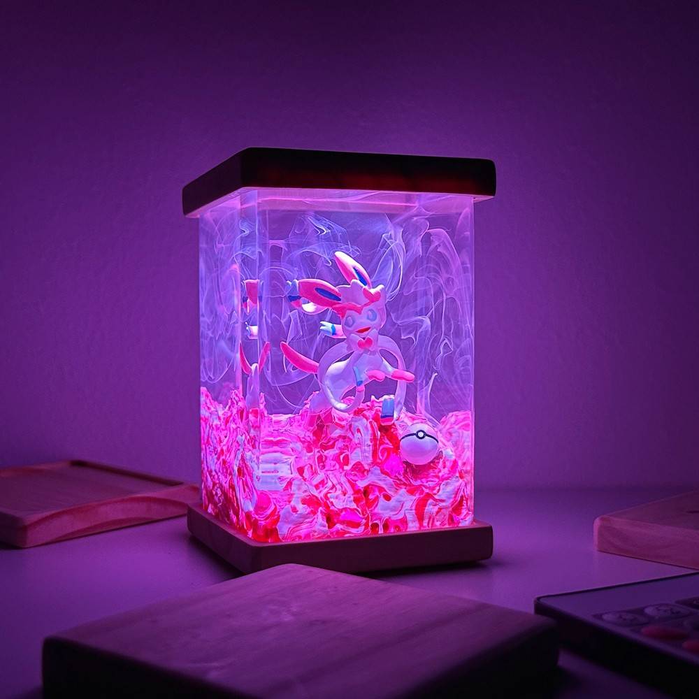 Sylveon Epoxy Pokemon Resin Lamp
