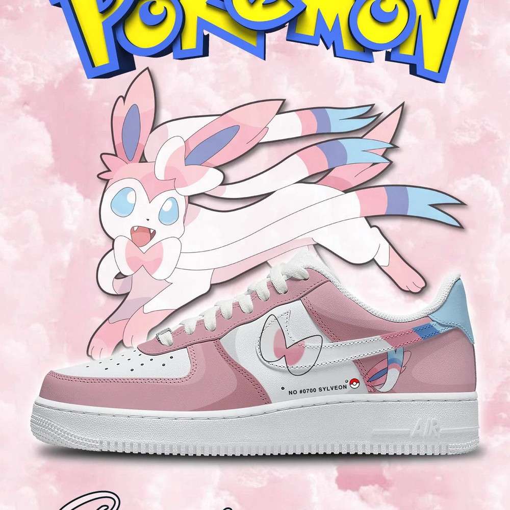 Sylveon Pokemon AF1 Low Top Shoes