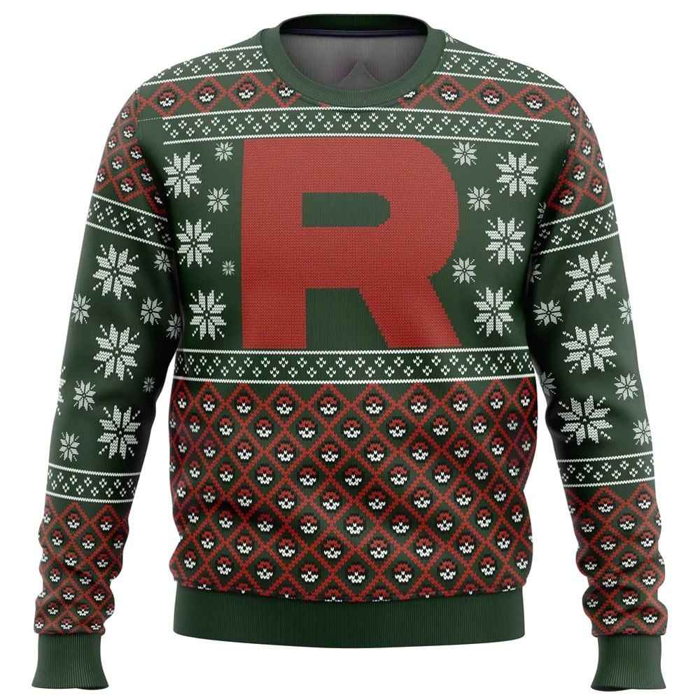 Team Rocket Pokemon Ugly Christmas Sweater