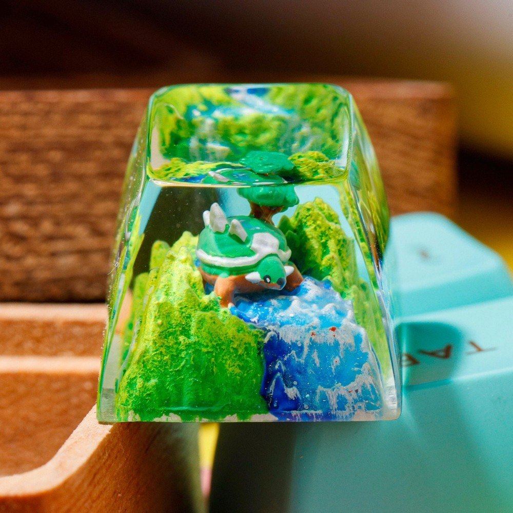 Torterra Pokemon Artisan Keycap New
