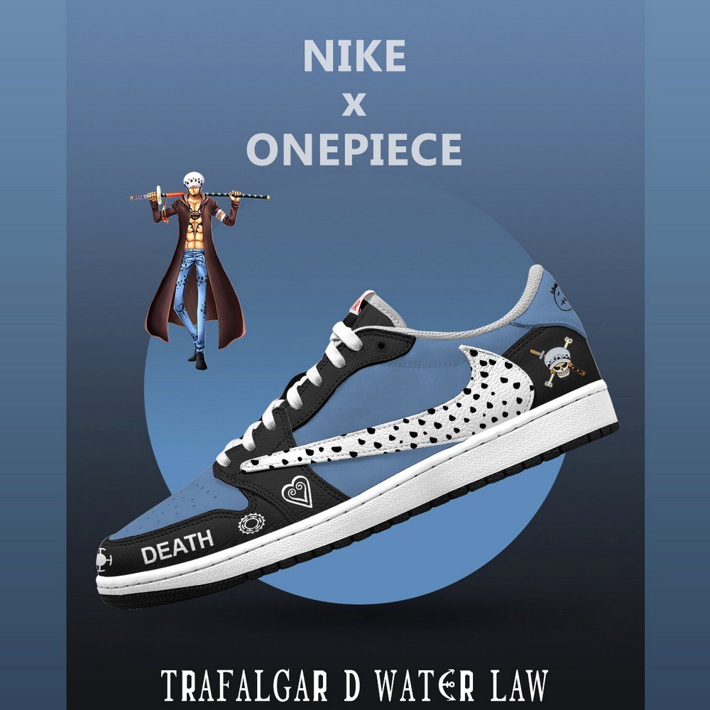 Trafalgar D. Water Law V.1 One Piece Limited Low Top Shoes