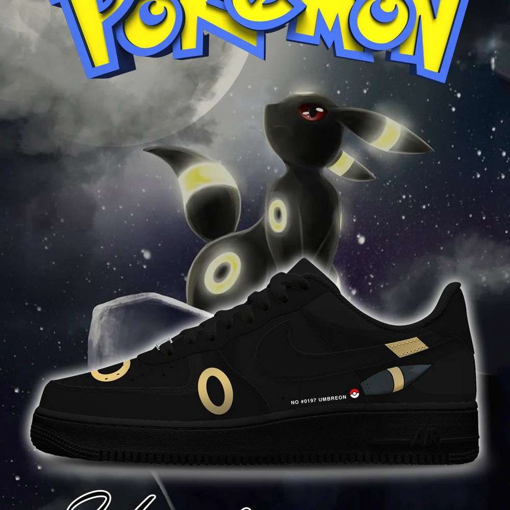umbreon pokemon af1 low top shoe vfr1e