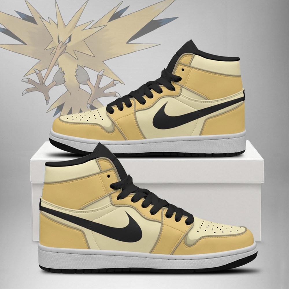 Zapdos Legendary Birds Pokemon High Top Shoes